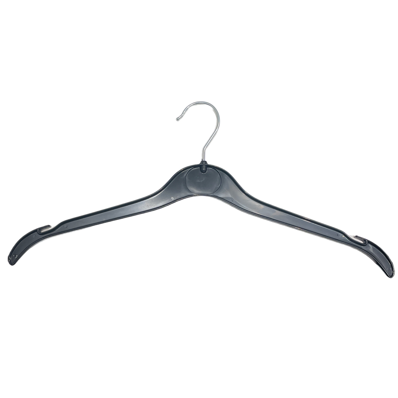 Plastbøjle med hak og uden stang, sort, 41 cm. - 10 stk. Pak m/ 10 stk. Stykpris. Letvægt Discount.