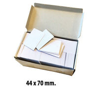 Papskilte til pins, 44 x 70 mm, 1000 stk.