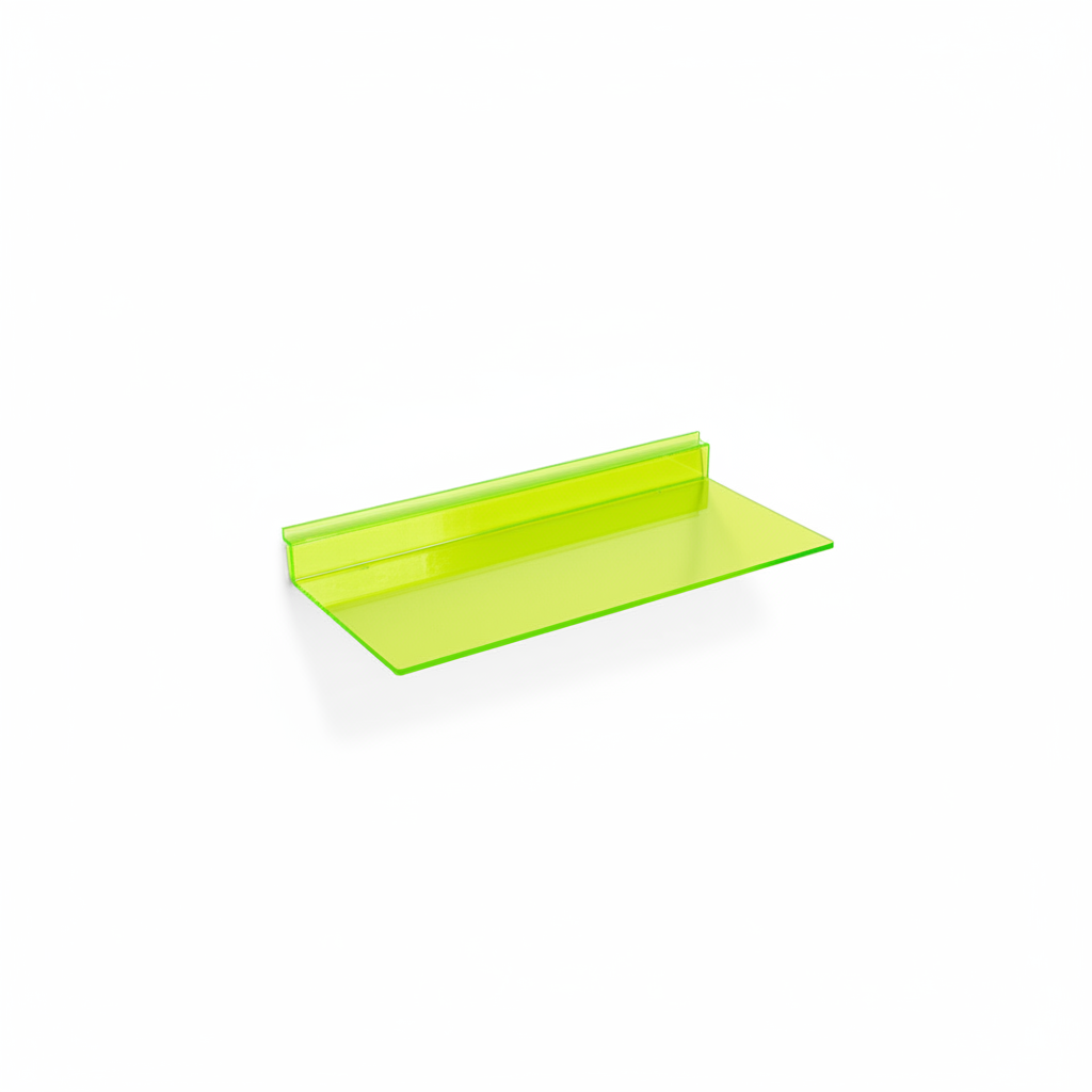 Skohylde neon grønt/ rillepanel.