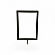Skilteramme, A5, metal, sort