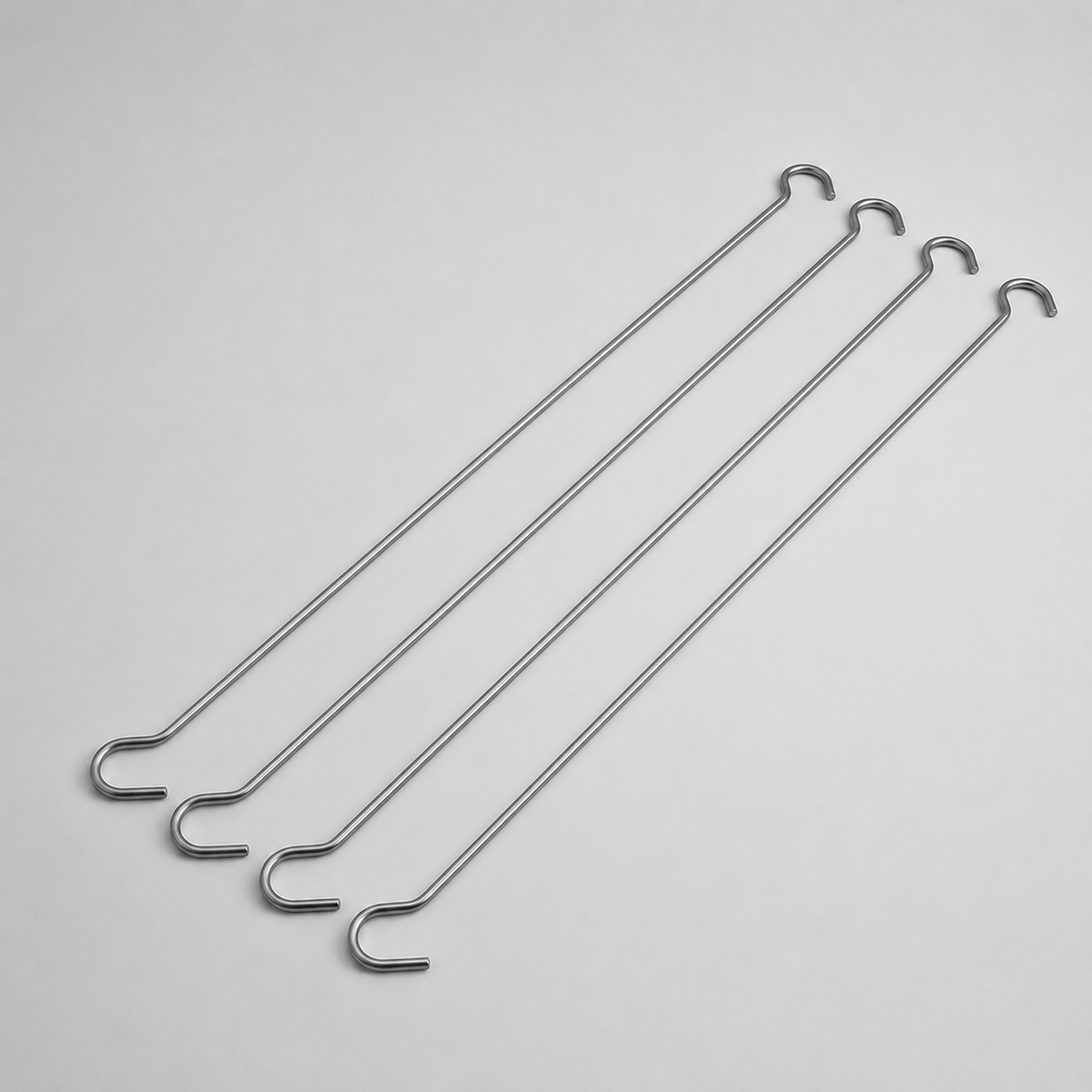 Kaksoisripustuskoukku 41 cm. Pakkaus 4 kpl.