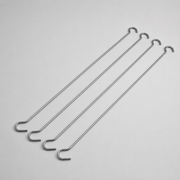 Kaksoisripustuskoukku 41 cm. Pakkaus 4 kpl.
