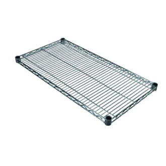 TUBO hylde 91 x 46 cm i krom eller sort
