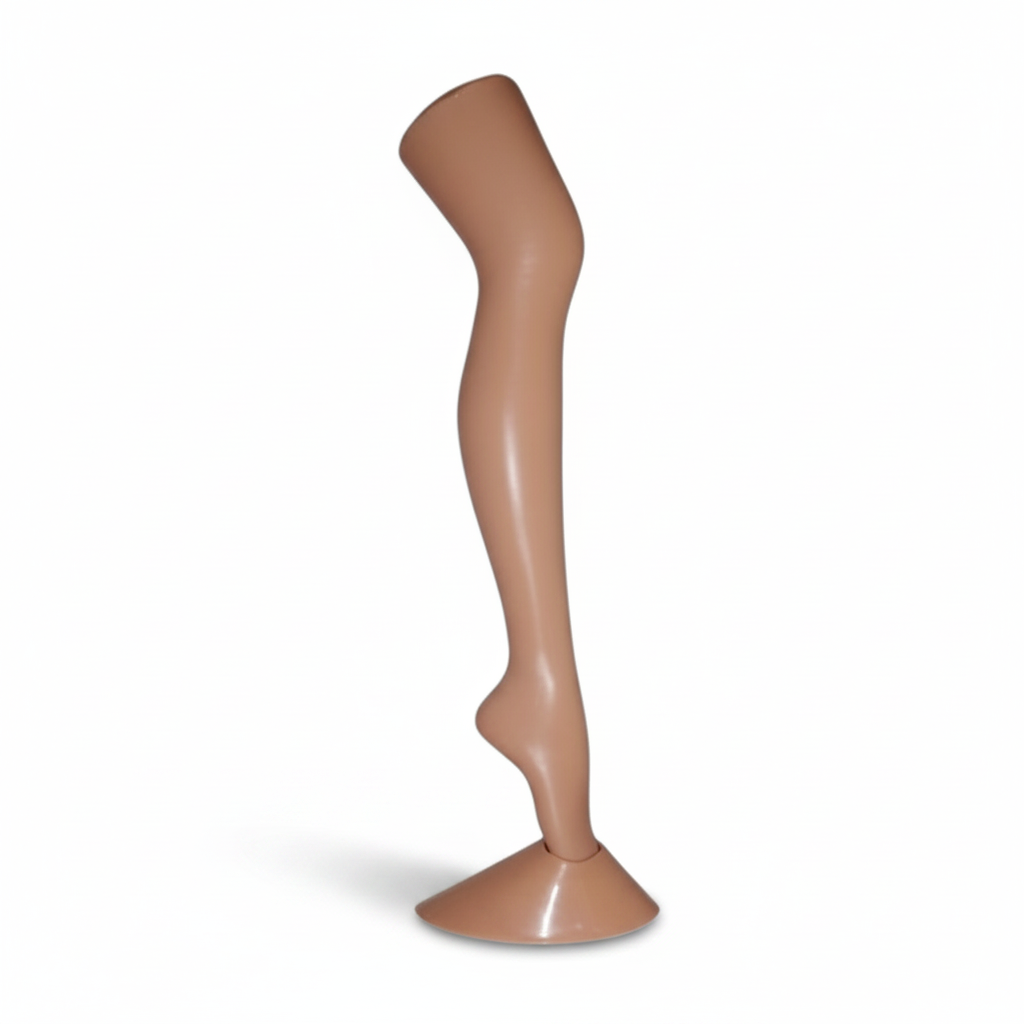 Strømpeben dame. Nude m/ Nude fod H 82 cm.
