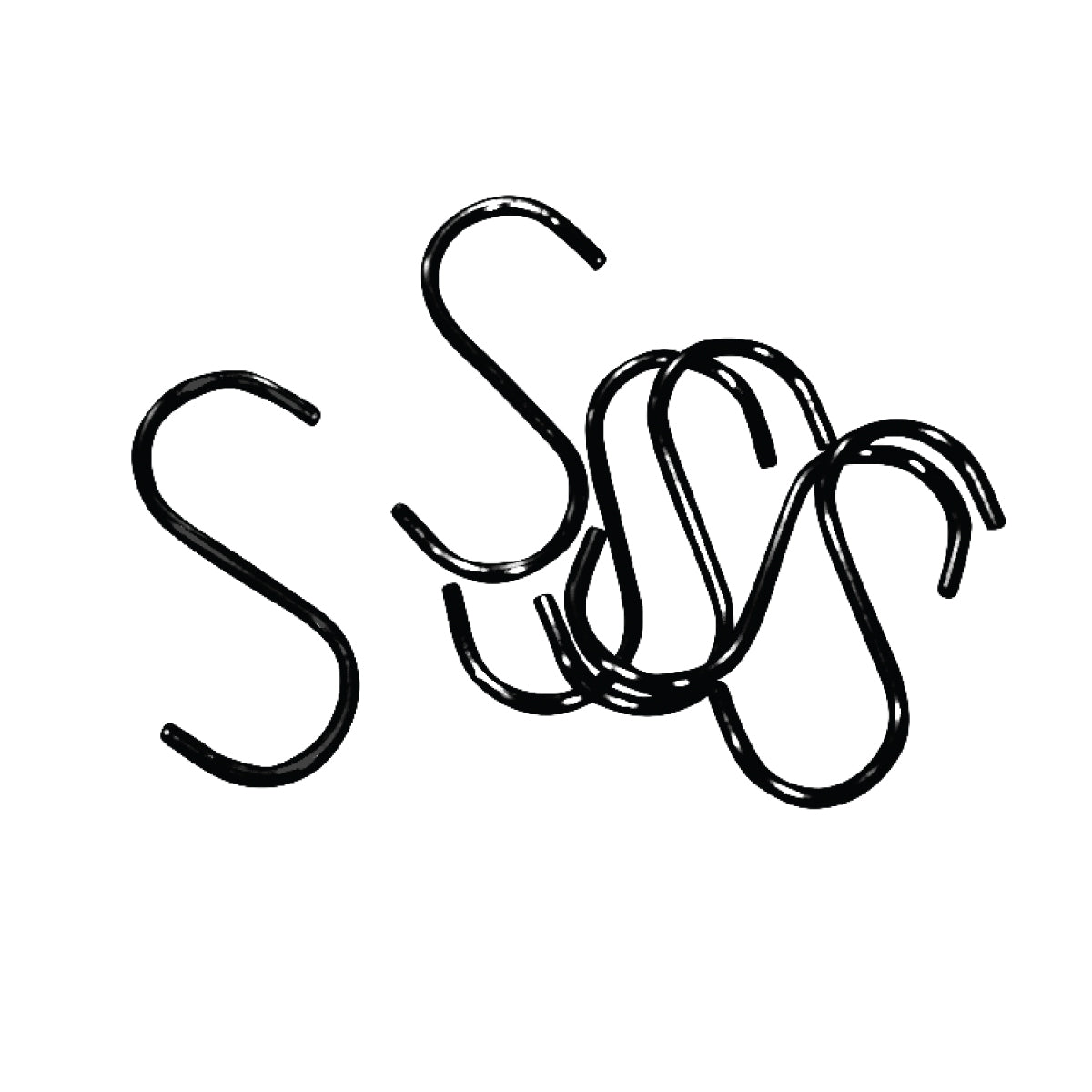 S-krog / jeans krog H11,5 cm. - sort - 10 stk. Pris vist pr. stk.