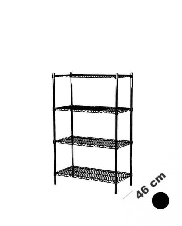 Sort TUBO wire reol til butik