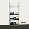 Garderobe Reol - TUBO (B 91 x D 46 x H 220 cm.) - Krom