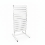 Panelgondol, dobbeltsidet, standard panel, hvid. B67 x D76 x H147 cm