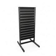 Panelgondol, dobbeltsidet, standard panel, sort. B67 x D76 x H147 cm