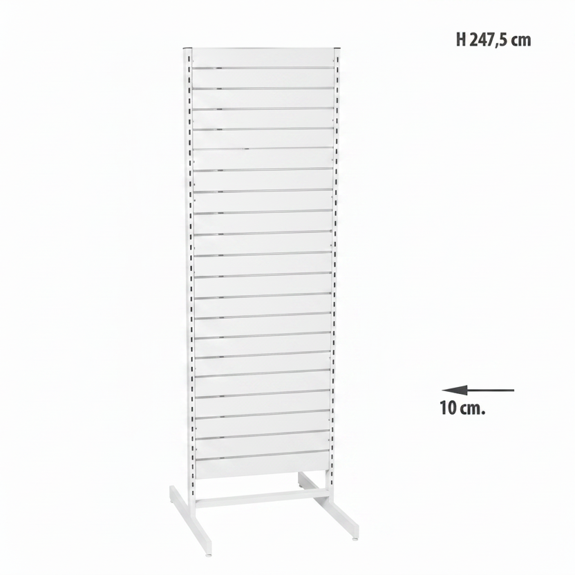 Paneelipiikki, kaksipuolinen, standard-paneeli, valkoinen. valkoinen, L67 x S76 x K247 cm
