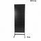 Panelgondol, enkeltsidet, standard panel, sort. Sorte lister. B67 x D40,5 x H217 cm
