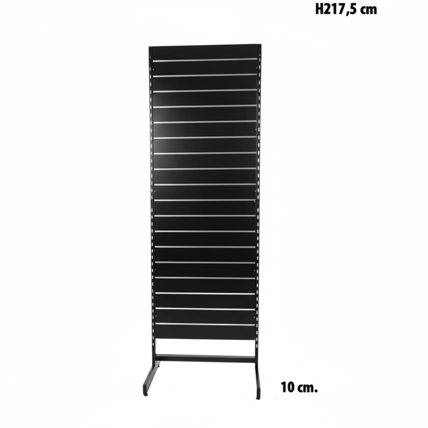 Panelgondoli, yksipuolinen, standard-paneeli, musta. musta, B67 x D40,5 x K217 cm