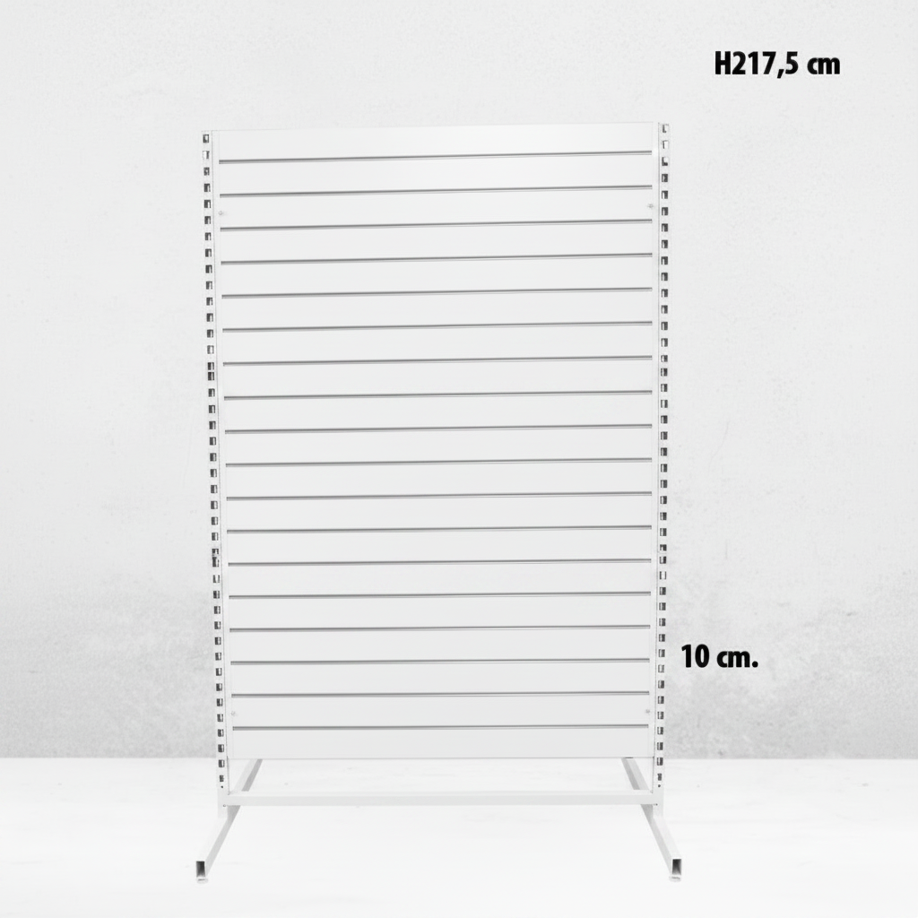 Panelgondoli, kaksipuolinen, standardipaneeli. valkoinen, B127 x D76 x K217 cm