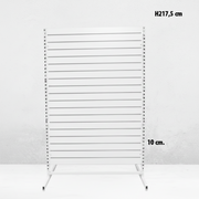 Panelgondol, dobbeltsidet, standard panel. hvid, B127 x D76 x H217 cm