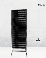 Panelnäyttö, kaksipuolinen, standardipaneeli, musta. musta, B67 x D76 x K217 cm