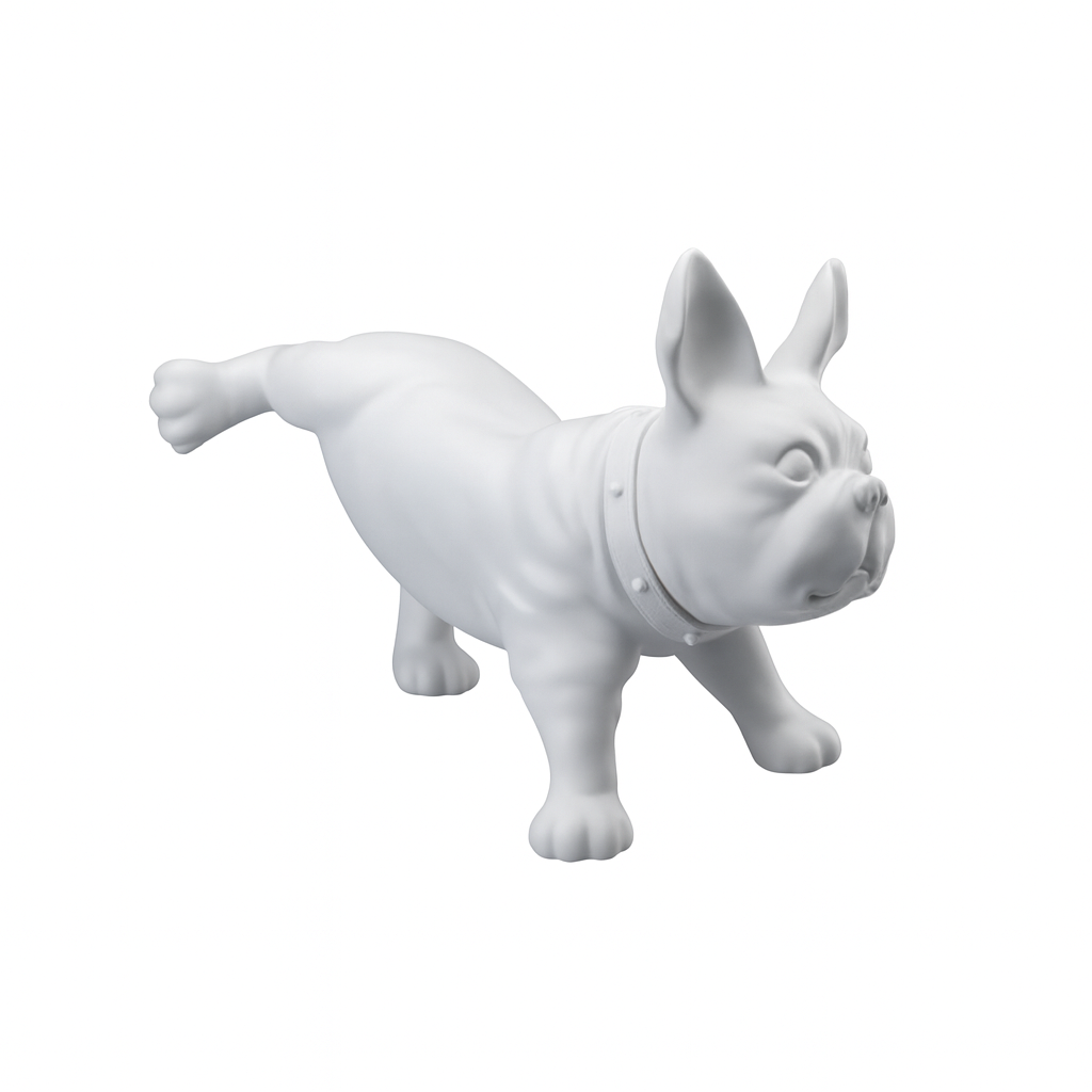 Ranskanbulldoggi Luis - Valkoinen. Koiramallinukke