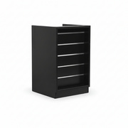 MADS butiksdisk smal, sort B 60 - Rillepanel front