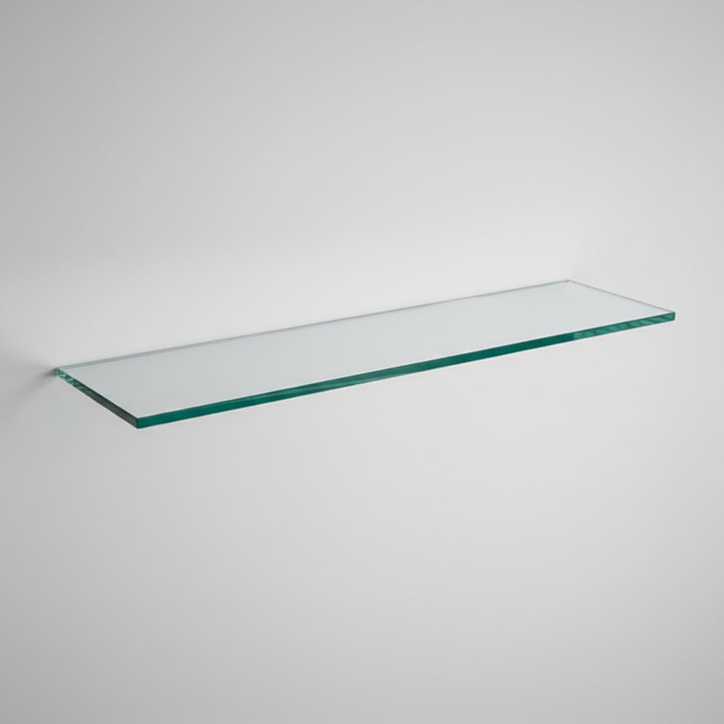 Klar glashylde 58 x 27 cm til U-bøjlestang