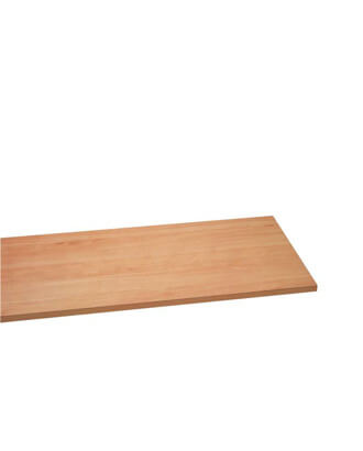 Melamiininen hylly, suora, koivu, 19 mm, 61 x 37 cm