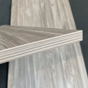 Hylde - melaminplade (118 x 40 cm.) Elmetræ look