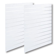 Uuraidallinen paneeli - Vakio (120 x 240 cm) - Valkoinen alumiinilistoilla