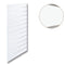 Rillepanel - Standard ( 59,5 x 120 cm.) - Hvid med Plastister i hvid