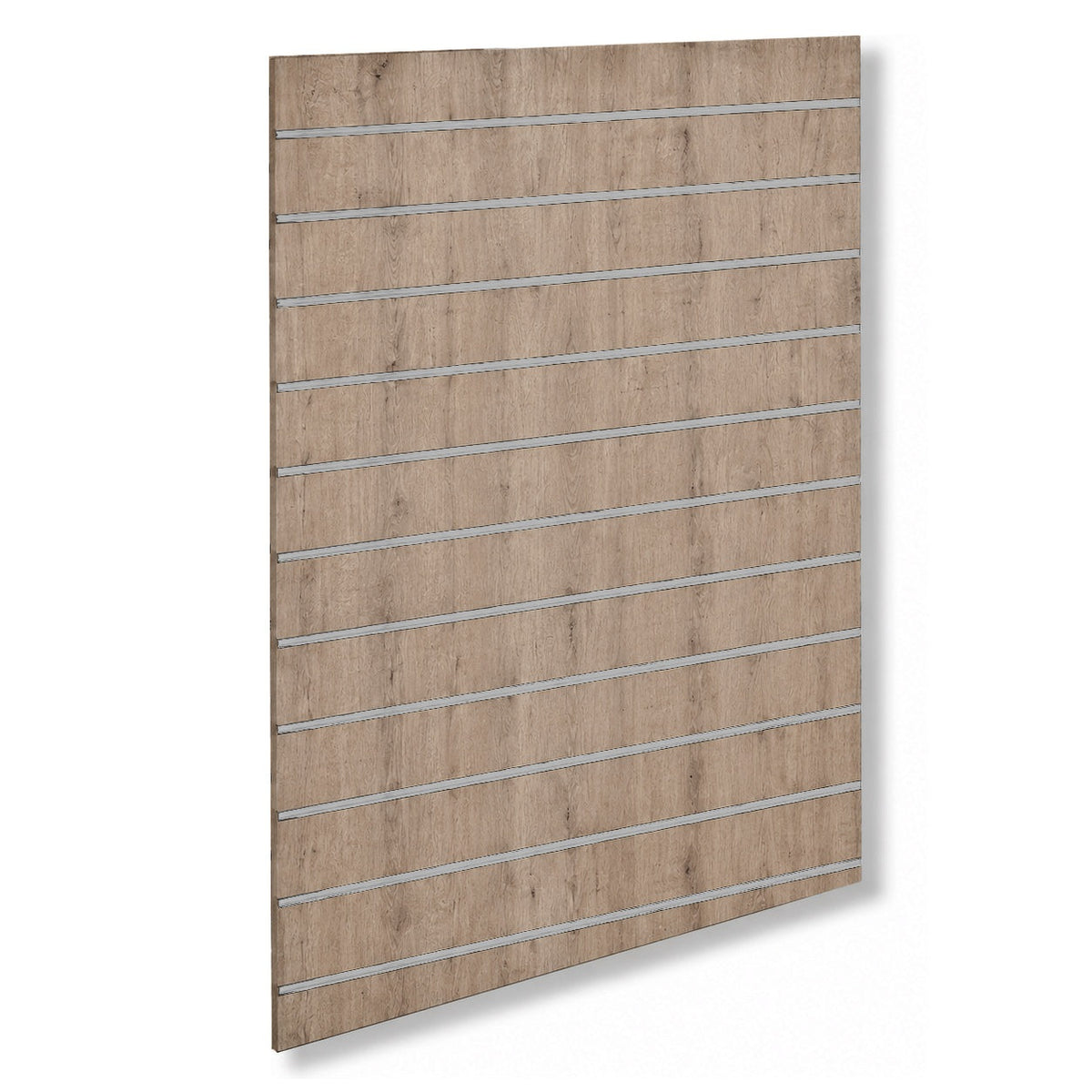Rillepanel 120 x 120 cm i Eg-Look (72) med alulister – varenr. 9900-72