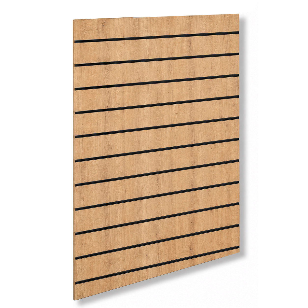 Rillepanel - Standard ( 120 x 120 cm.) - Eg-Look med Plastlister i sort