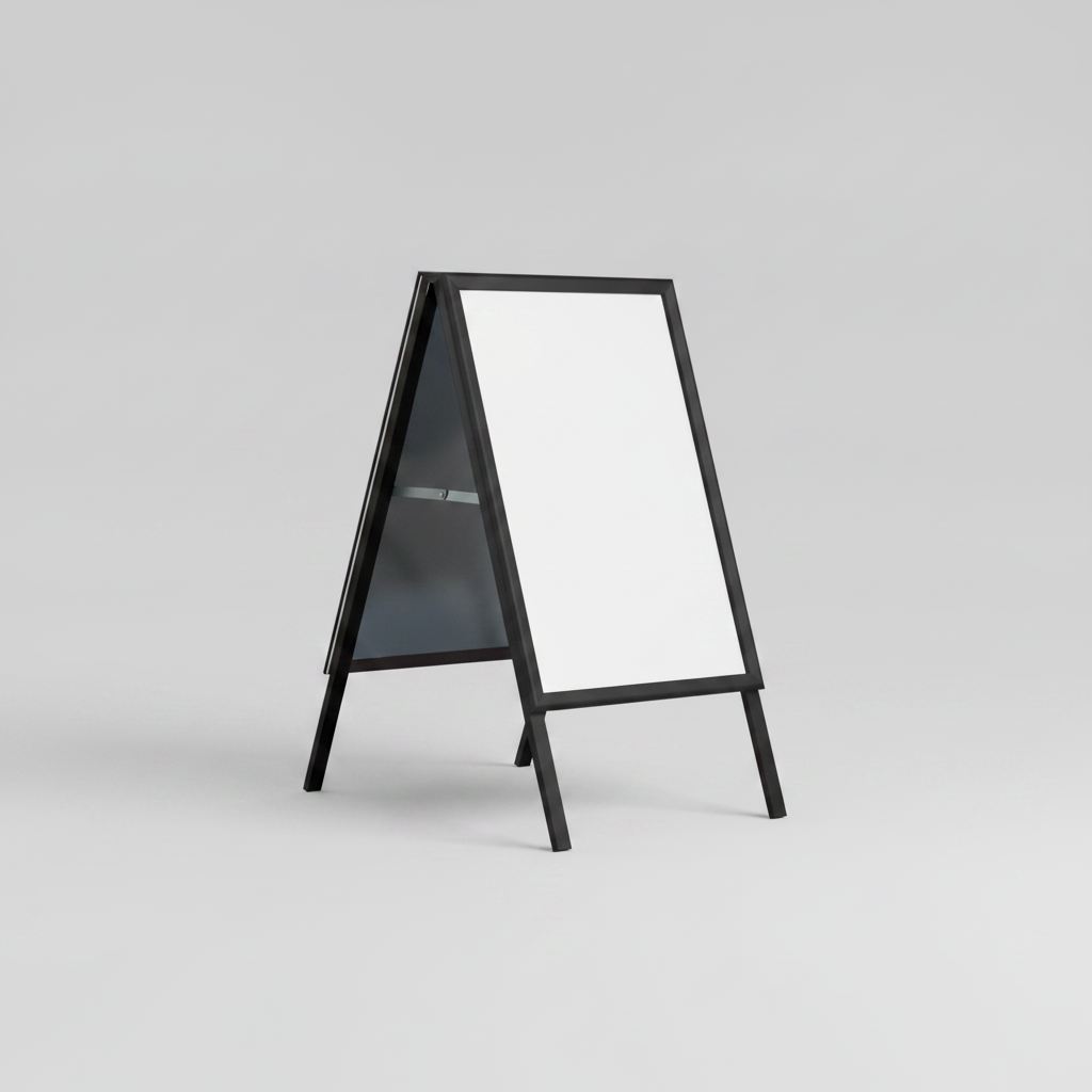 A-kyltti snap-kehyksillä 50 x 70 cm – musta