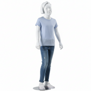 Pige børnemannequin 9-10 år. Skulptureret hår