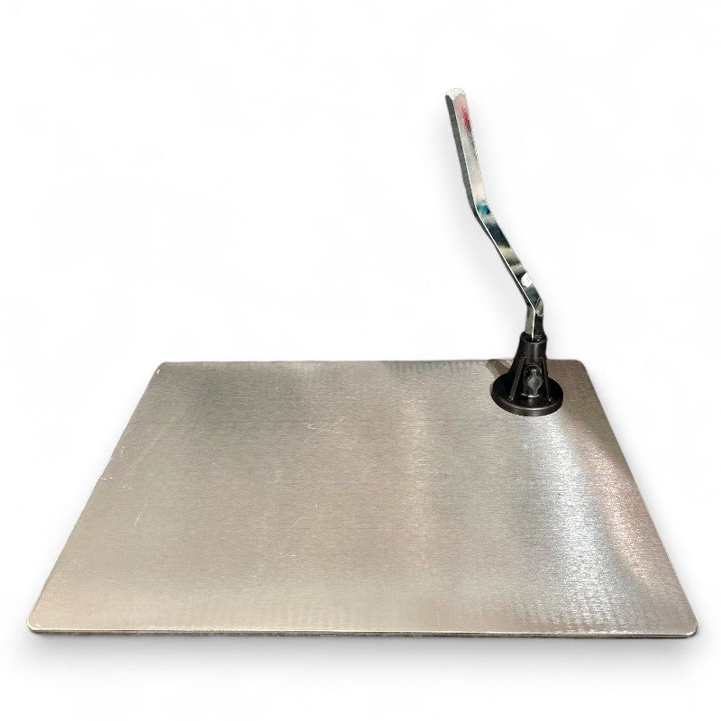 Fodplade til mannequin. Børstet satin. Firkantet