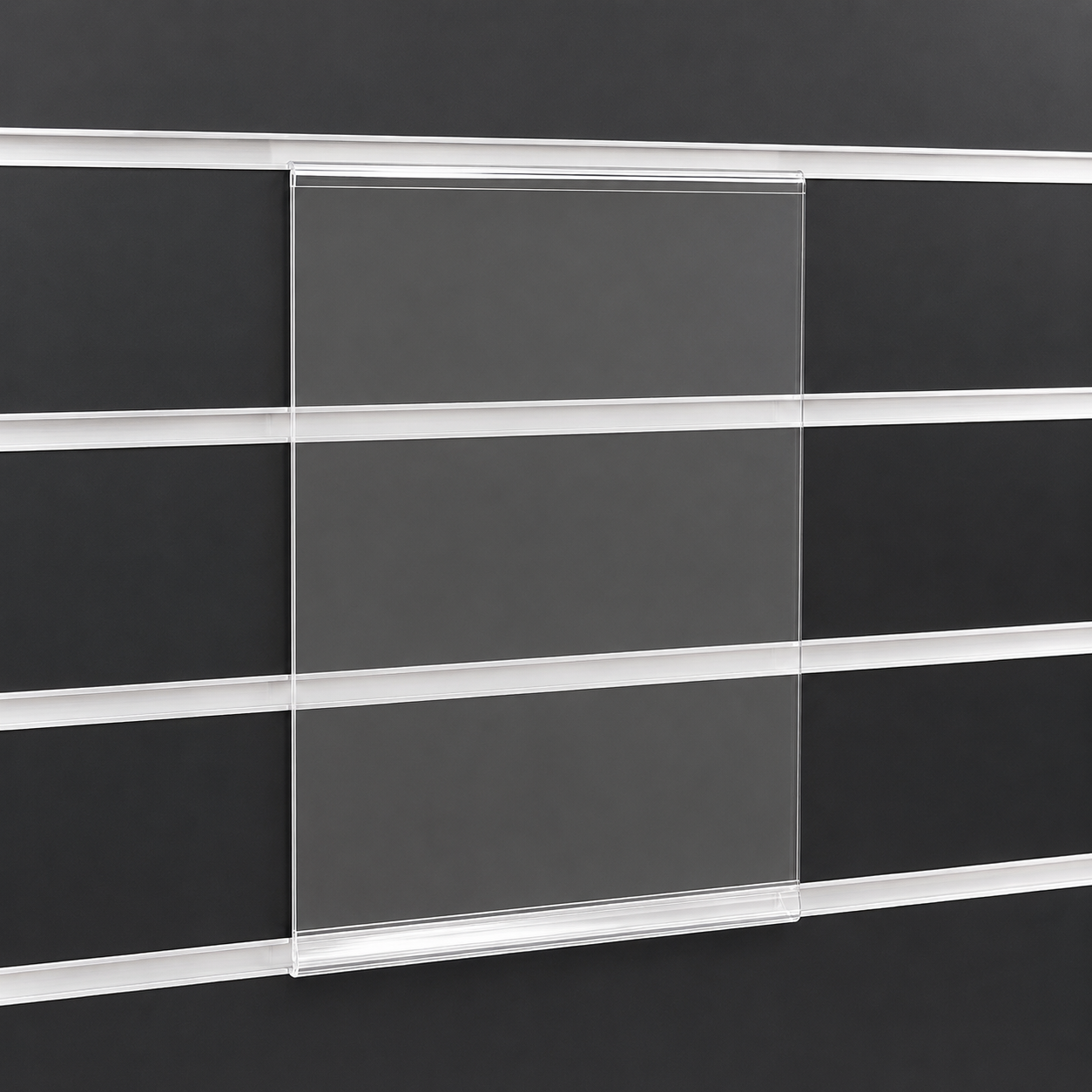 Skilteholder, t/ panel, akryl - A4