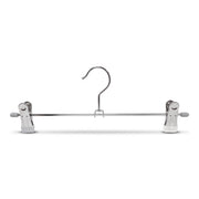 Klemmebøjle, metalbøjle (B 30 cm.) - 100 stk. Hvid. Buksebøjle