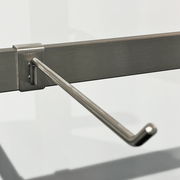 Varekrog, til 12 mm dekostang, Børstet satin, 20 cm. B-MT