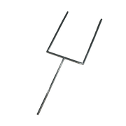 Kylttiteline. Metalli A4. Kromi. Ilman kierrettä