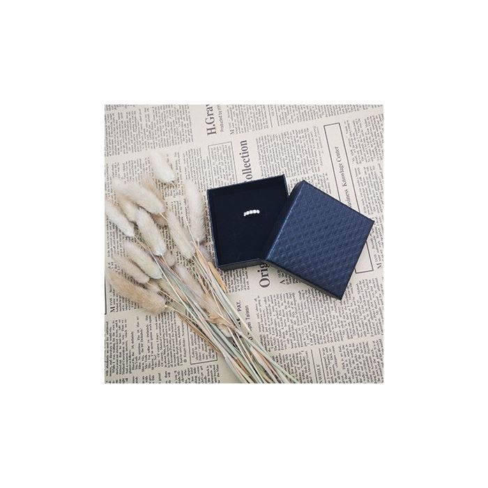 Smykkeæske. Sort. 7,5 x 7,5 x H3,5 - 20 stk.