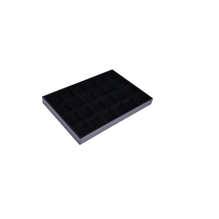 Korut säilytyslaatikko 24 osaa. Musta Flock