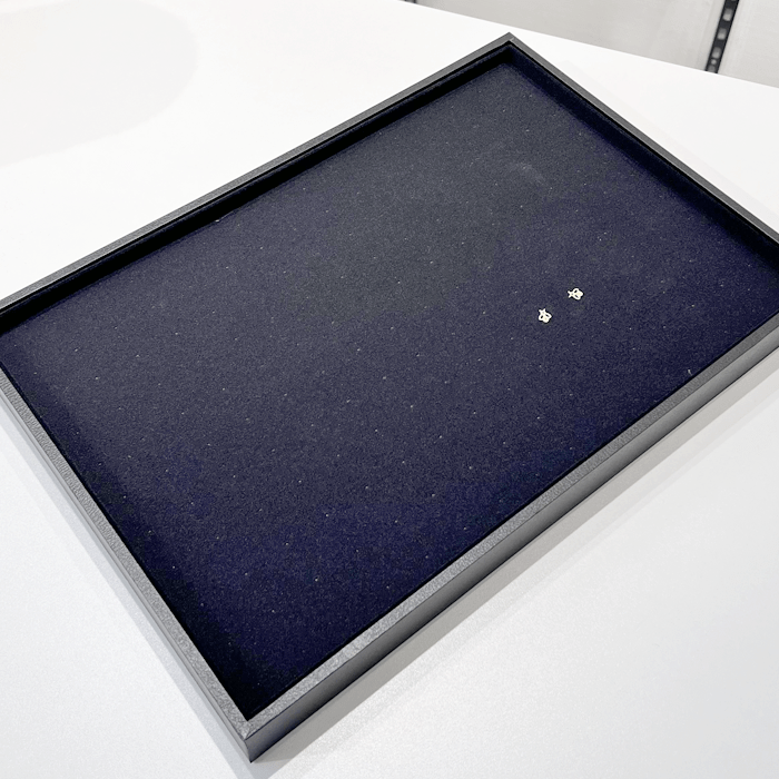 Korvakorujärjestäjä. Musta Flock