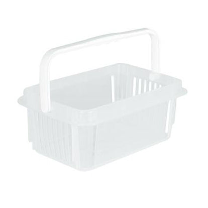 Ostoskori. 7 L m/1 kahva. TRANSPARENT. L 30,5 x P 20 x H 12 cm
