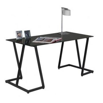 Bordstel/bukke i sort. Sæt af 2 stk. 63 x 32 H 70 cm.