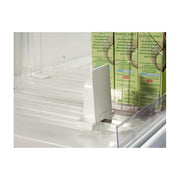 Vareskubber m/fjeder L28.5- 48.5 cm. 6 kg tryk. Hvid plast