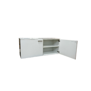 Alakaapit 2 ovella. Valkoinen. 120 cm. Koottu.