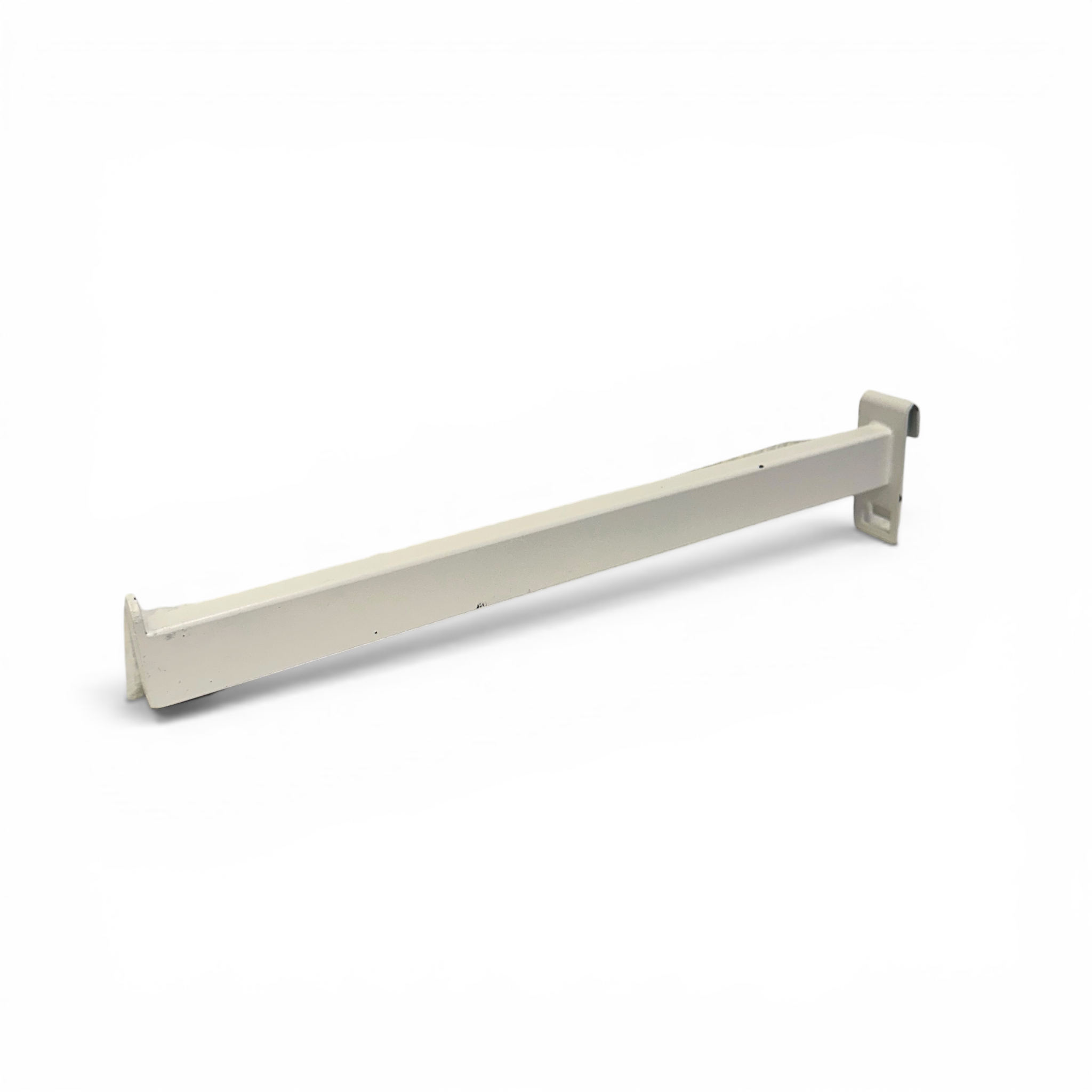 Lige fronthæng t/ gitter. Hvid - 30 cm