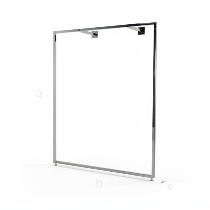 Seinäkisko vaatteille - teline 1200 Harjattu satiini - B-MT