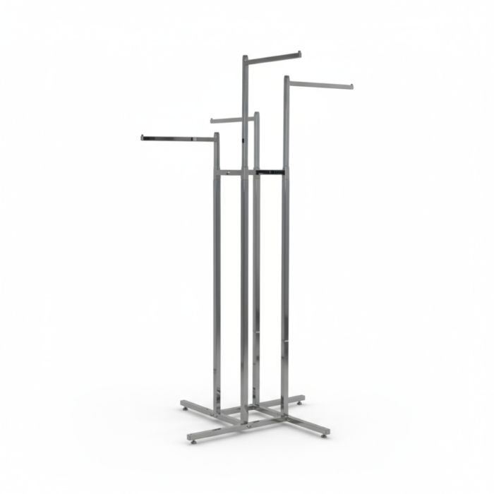 Ohjaustanko - B-MT-malli, harjattu satiini - Lattiateline, jossa 4 vartta