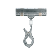 Clear Grip, skilteholder, med bred klemme, klar akryl, H10 cm