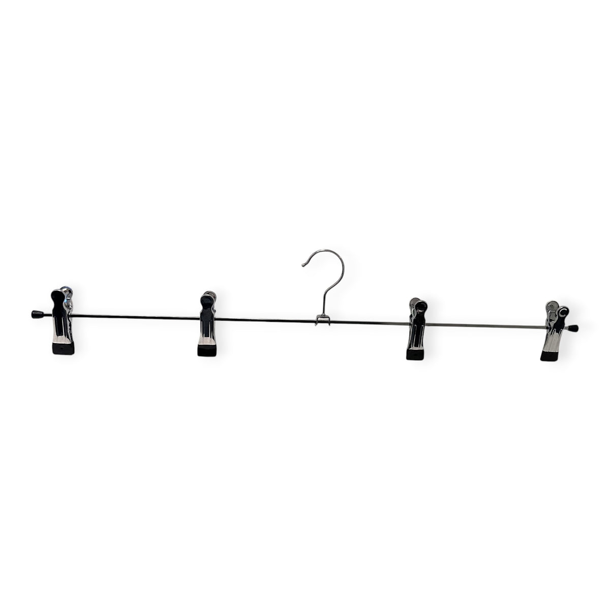 Metallinen klipsihenkari (L 60 cm) - 50 kpl. 4 klemmaria K 7 cm. Musta