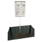 Kyltinpidike, A4, jousi langalle, muovi, valkoinen