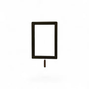 Skilteramme, A6, metal, sort