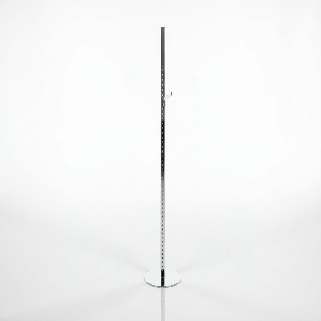 Ikkuna-/pylväsnäyttö etukiinnityksellä, 40 mm, korkeus 226 cm, kromi